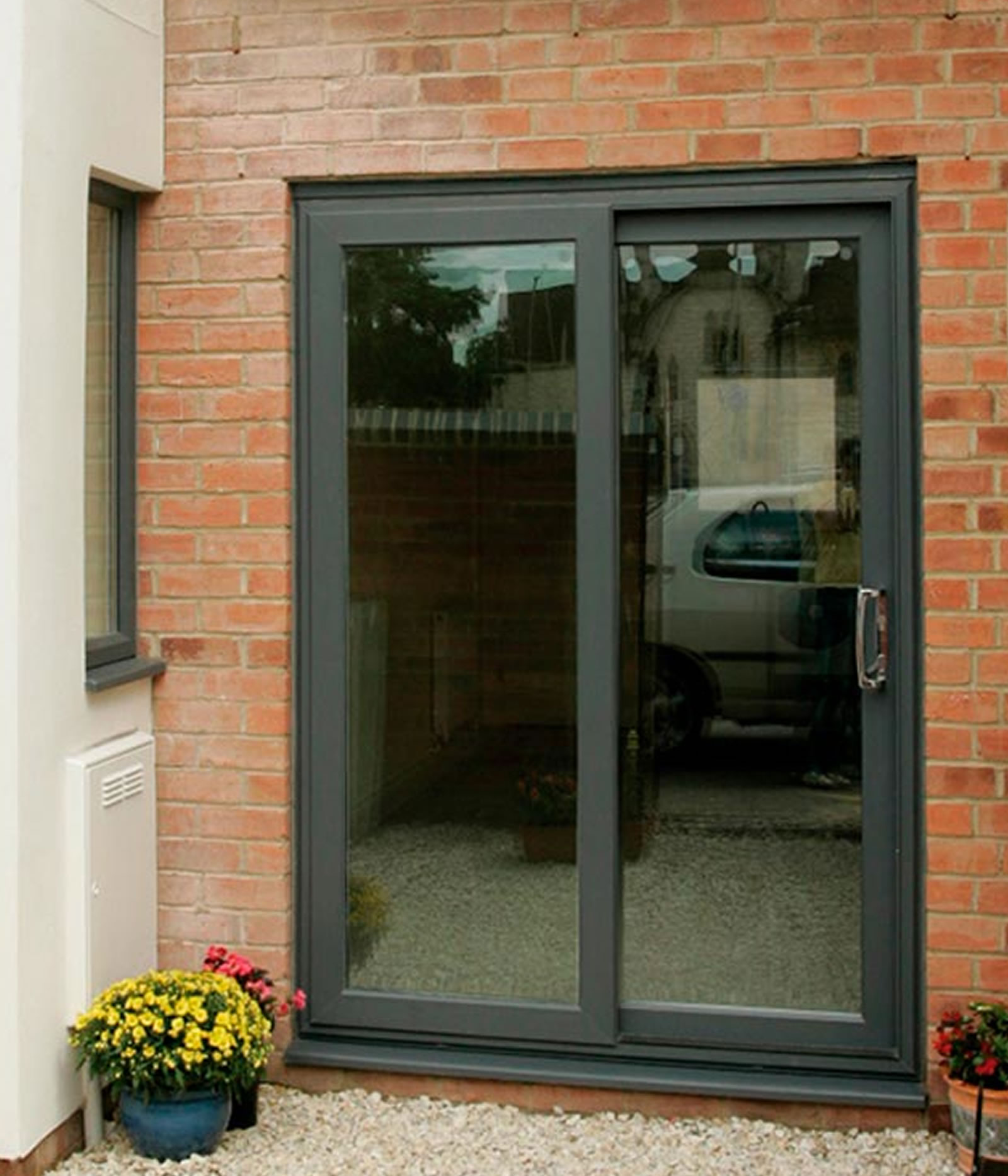evawhite windows manufacture and install double glazed UPVC doors